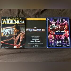 WWE wrestlemania & Saturday nights main event dvd set